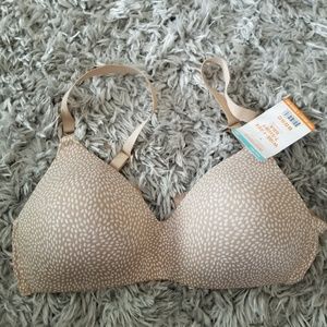 Tan and white 36 C Warners Bra